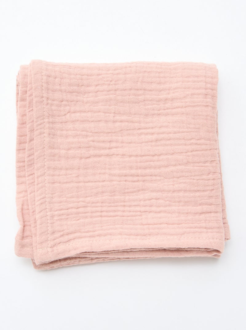 Lote de 3 fraldas de algodão Rosa - Kiabi