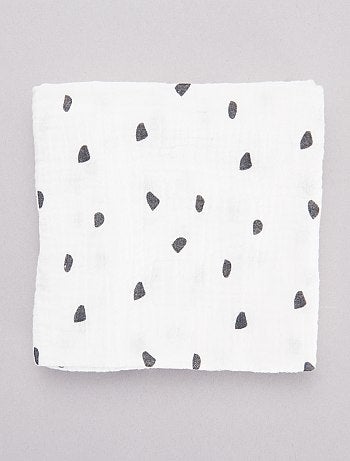 Lote de 3 fraldas em algodão biológico - Kiabi