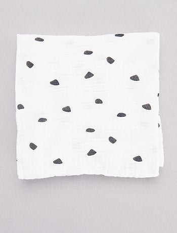 Lote de 3 fraldas em algodão biológico - Kiabi