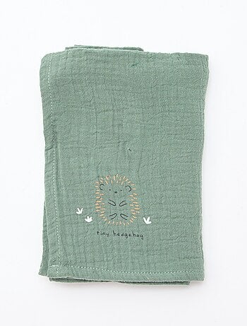 Lote de 3 fraldas em gaze de algodão