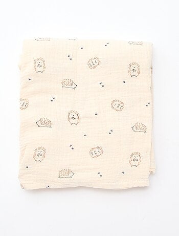 Lote de 3 fraldas em gaze de algodão