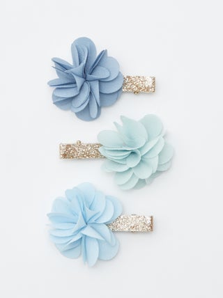 Lote de 3 ganchos com flores