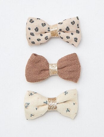 Lote de 3 ganchos crocodilo com laço