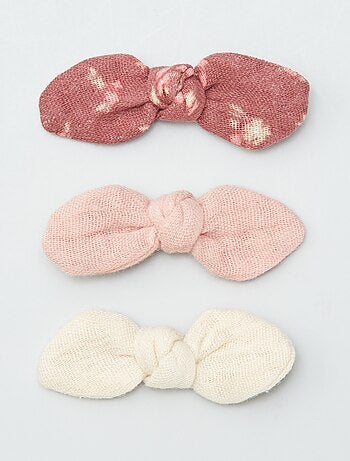 Lote de 3 ganchos crocodilo com laço