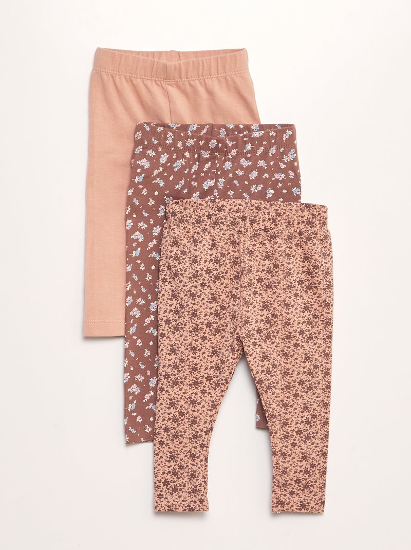 Lote de 3 leggings ROSA - Kiabi