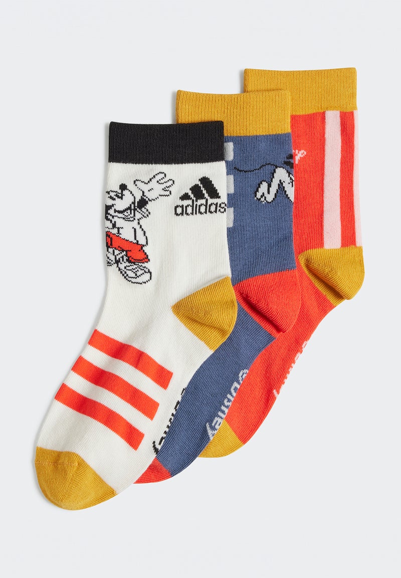 Lote de 3 meias de cano médio 'Adidas' BRANCO - Kiabi
