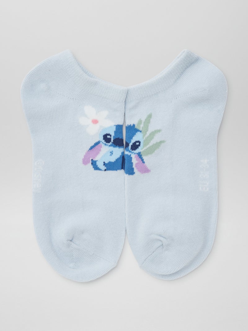 Lote de 3 meias invisíveis 'Stitch' 'Disney' AZUL - Kiabi