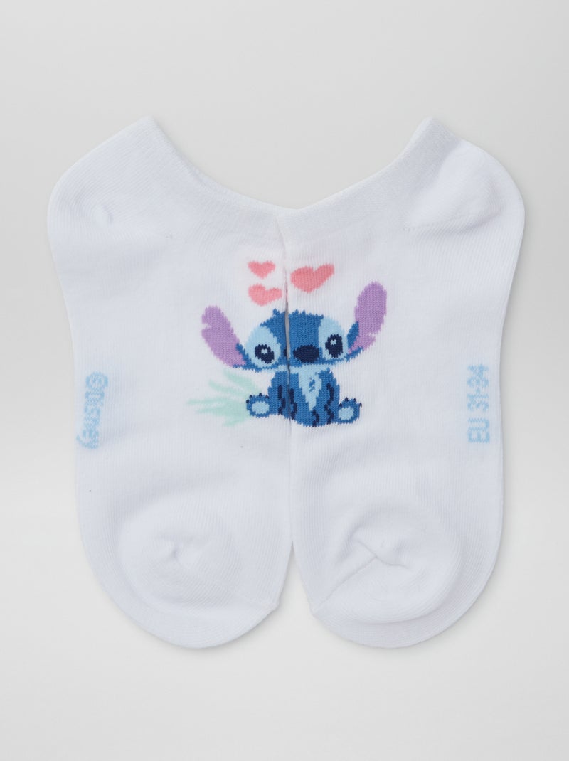 Lote de 3 meias invisíveis 'Stitch' 'Disney' AZUL - Kiabi