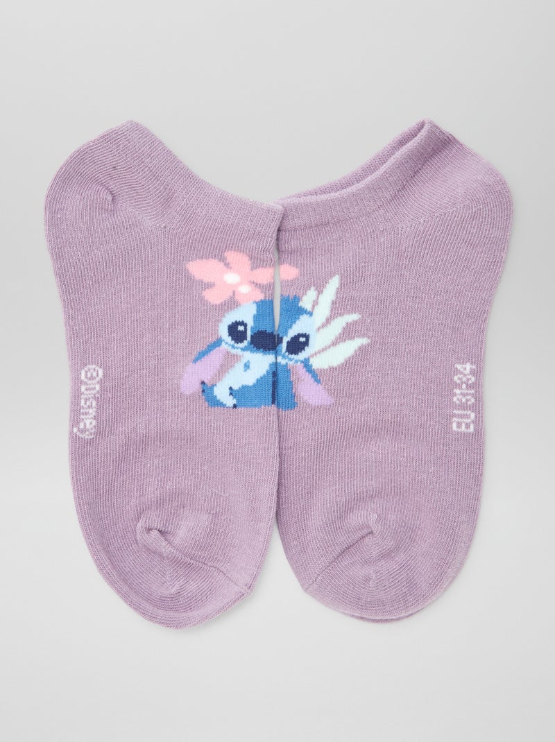 Lote de 3 meias invisíveis 'Stitch' 'Disney' AZUL - Kiabi