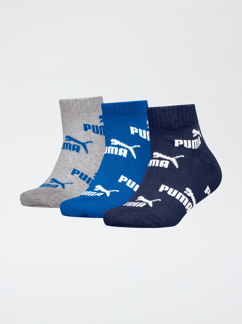 Lote de 3 meias 'Puma' Azul - Kiabi