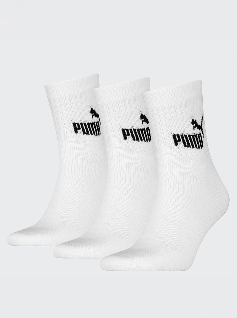 Lote de 3 meias 'Puma' BRANCO - Kiabi