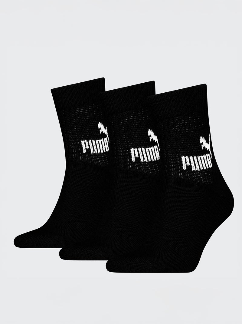 Lote de 3 meias 'Puma' PRETO - Kiabi
