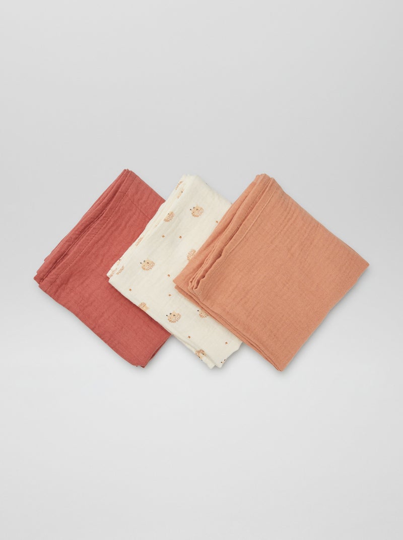 Lote de 3 mudas estampadas BEGE - Kiabi