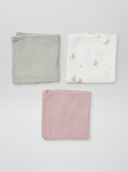 Lote de 3 mudas estampadas - Kiabi