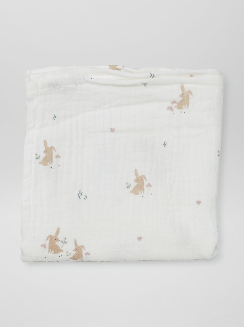 Lote de 3 mudas estampadas BRANCO - Kiabi