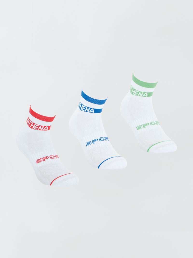 Lote de 3 paires de meias 'Athena' BRANCO - Kiabi