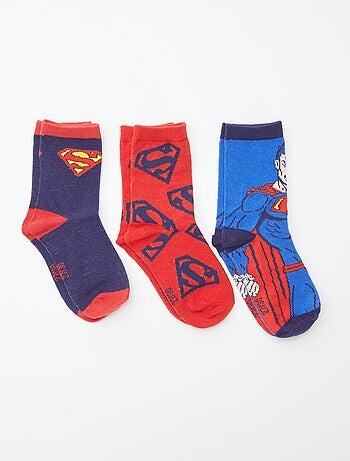 Lote de 3 paires de meias 'Super-Homem'