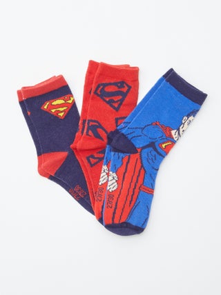Lote de 3 paires de meias 'Super-Homem'