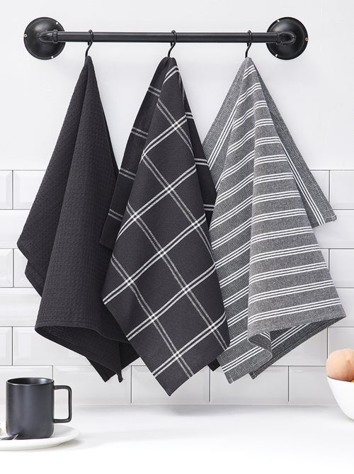Lote de 3 panos de cozinha muito absorventes - Kiabi