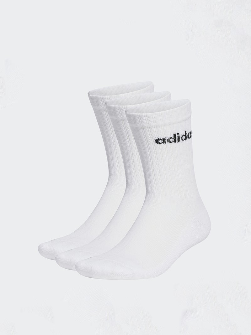 Lote de 3 pares de meias 'Adidas' Branco - Kiabi