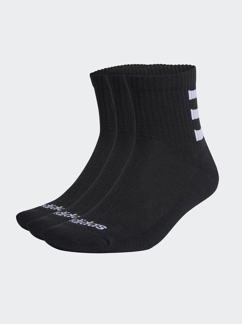 Lote de 3 pares de meias 'Adidas' PRETO - Kiabi