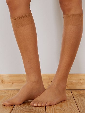 Lote de 3 pares de meias até aos joelhos 20D - Kiabi