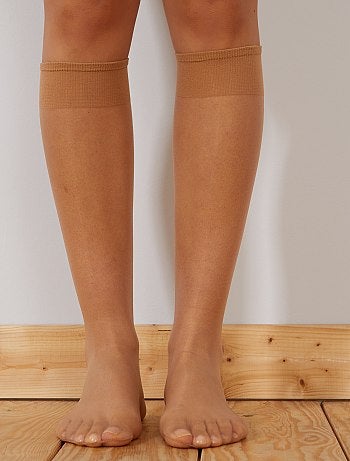 Lote de 3 pares de meias até aos joelhos 20D - Kiabi