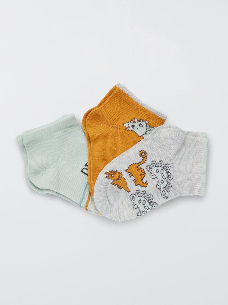 Lote de 3 pares de meias AZUL - Kiabi