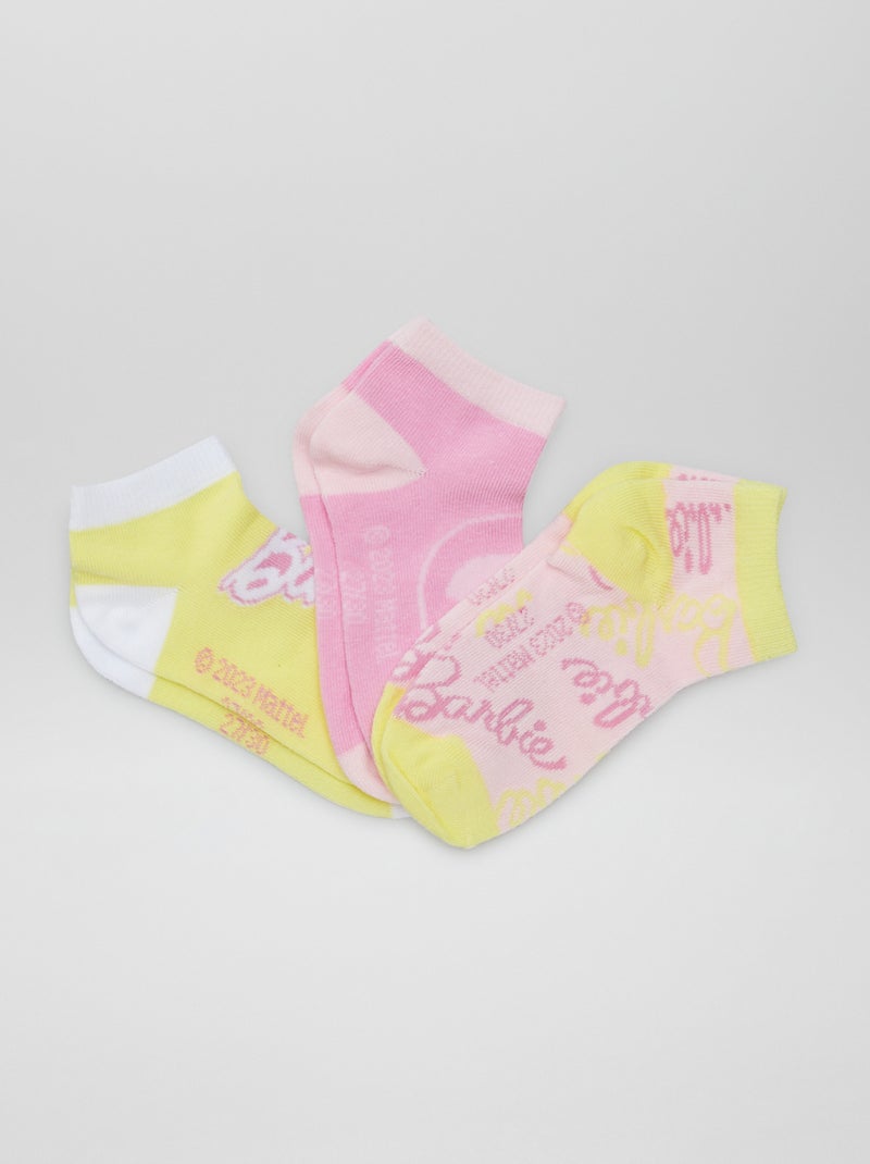 Lote de 3 pares de meias 'Barbie' ROSA - Kiabi