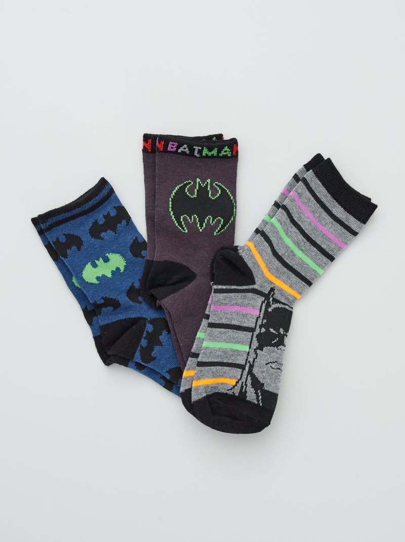 Lote de 3 pares de meias 'Batman' PRETO - Kiabi