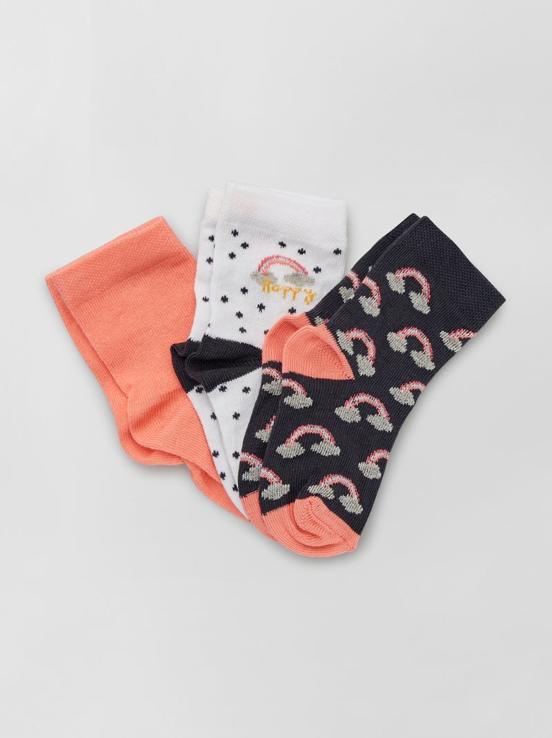 Lote de 3 pares de meias BEGE - Kiabi