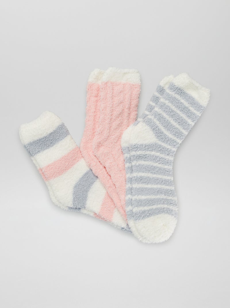 Lote de 3 pares de meias BRANCO - Kiabi