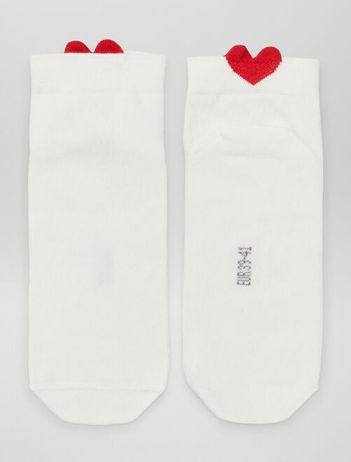 Women's Cotton Invisible Socks with Silicone Edge - Calzedonia