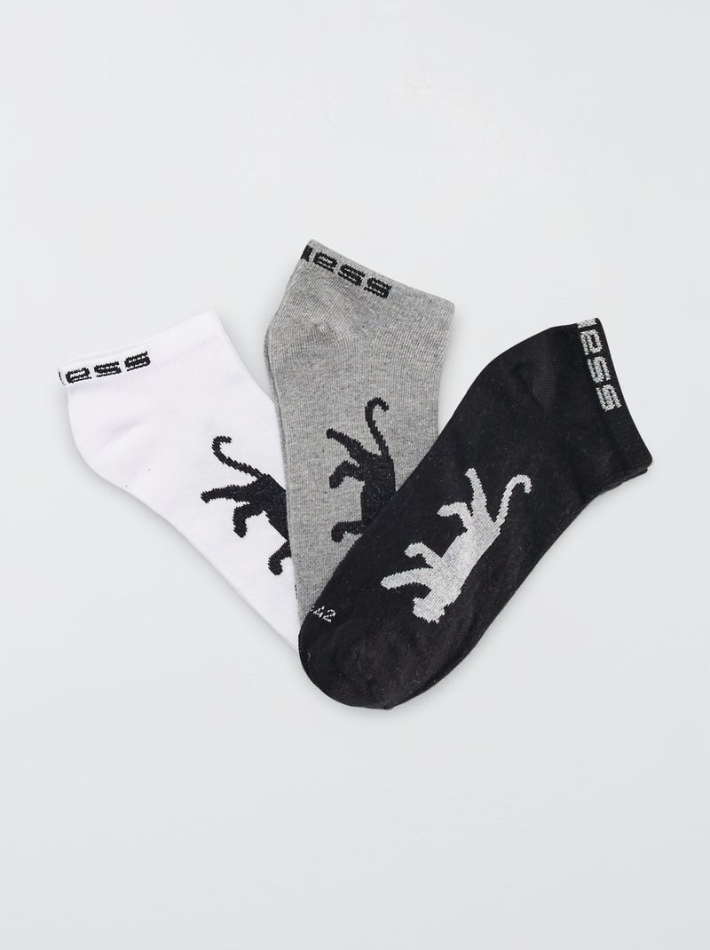 Lote de 3 pares de meias curtas 'Airness' BEGE - Kiabi