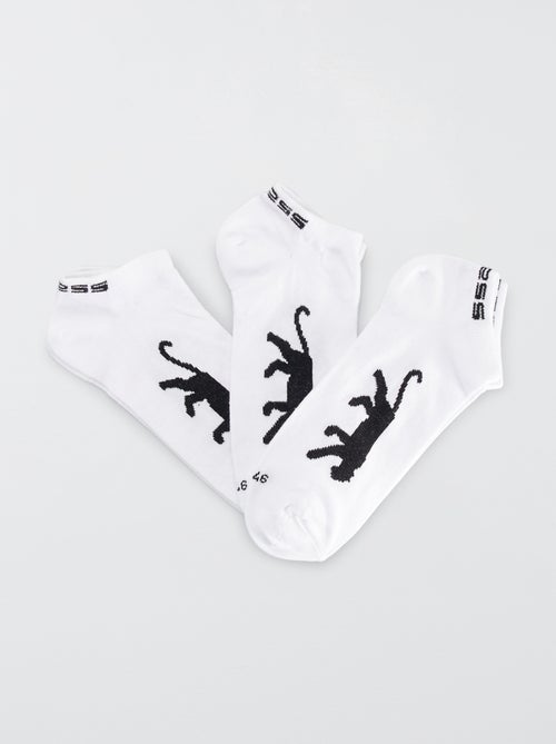 Lote de 3 pares de meias curtas 'Airness' - Kiabi