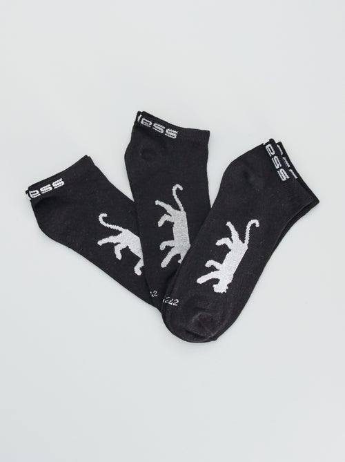 Lote de 3 pares de meias curtas 'Airness' - Kiabi