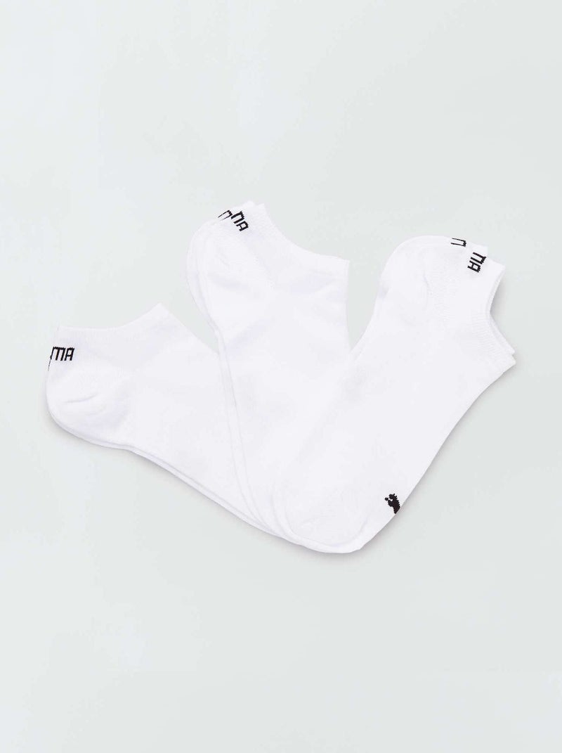Lote de 3 pares de meias curtas brancas 'Puma' blanco - Kiabi