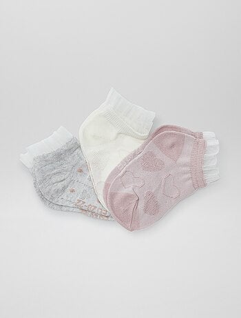 Lote de 3 pares de meias curtas