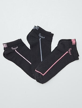 Lote de 3 pares de meias curtas