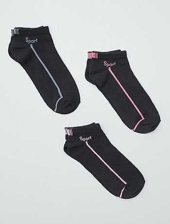Lote de 3 pares de meias curtas
