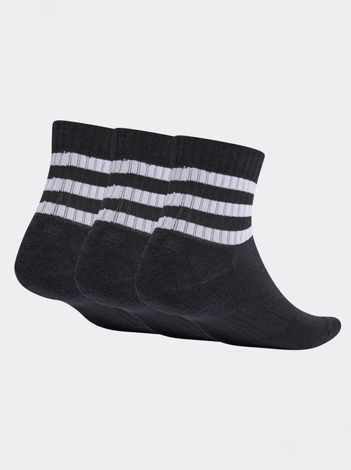 Lote de 3 pares de meias de cano meia altura 'Adidas' - Kiabi