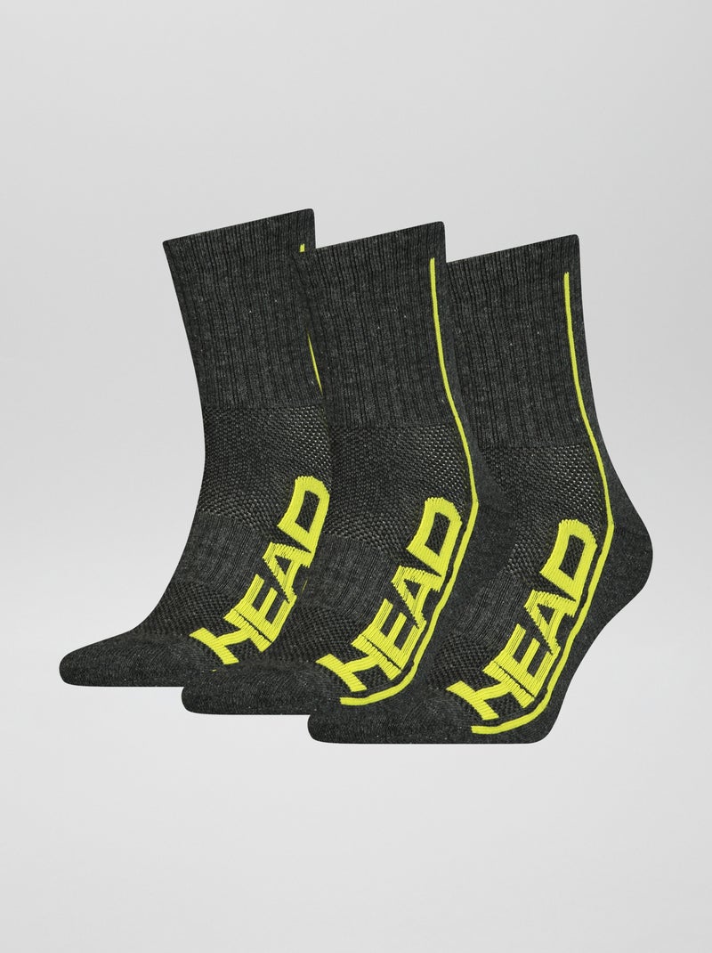 Lote de 3 pares de meias de desporto CINZA - Kiabi