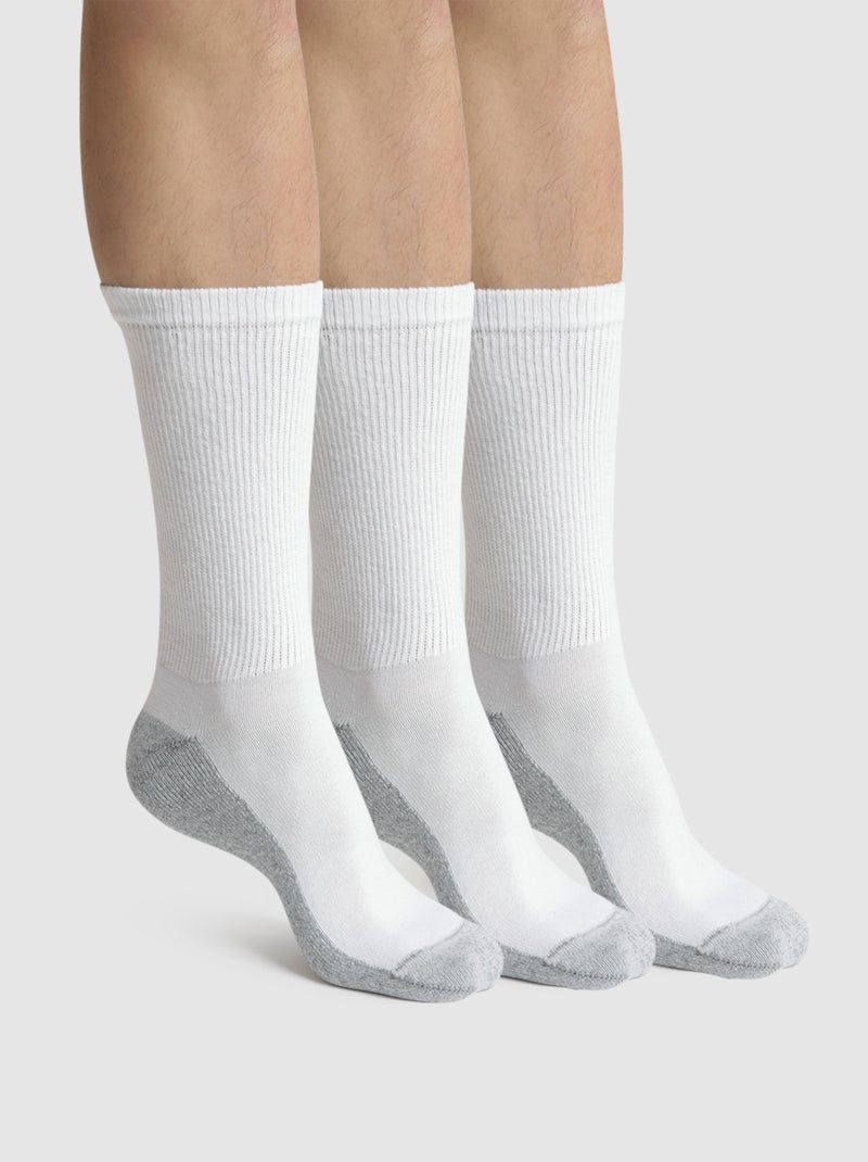Lote de 3 pares de meias de desporto 'DIM' BRANCO - Kiabi