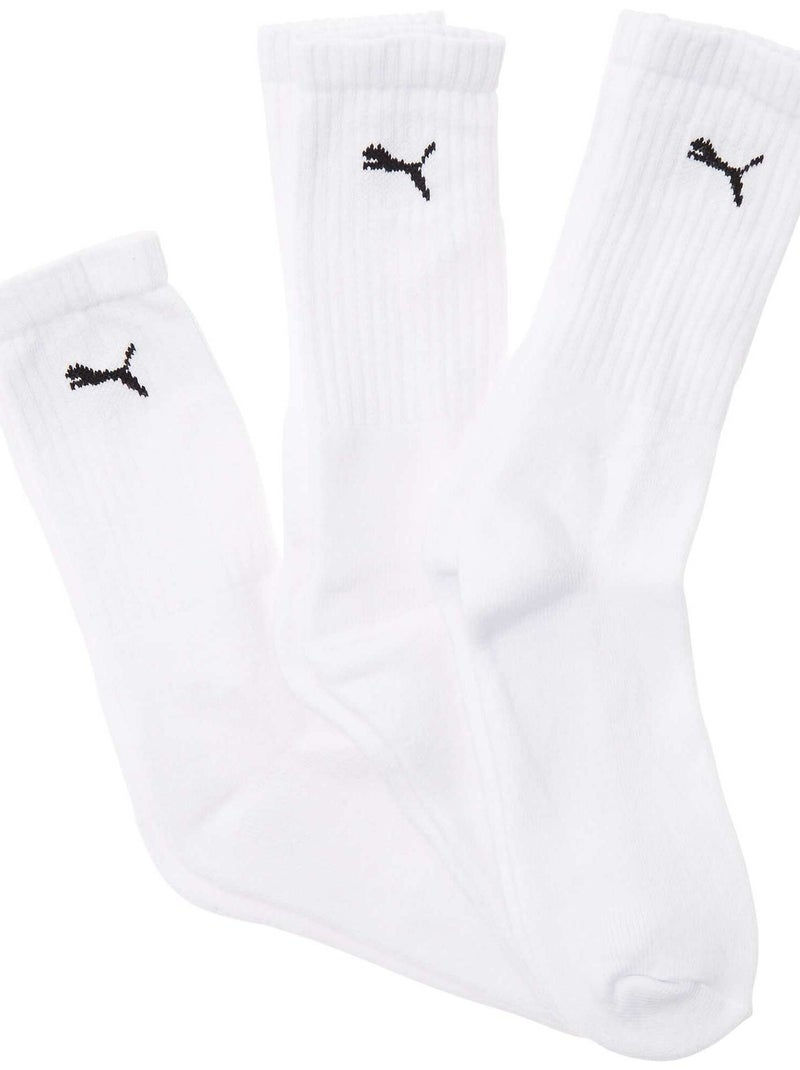 Lote de 3 pares de meias de desporto 'Puma' Branco - Kiabi