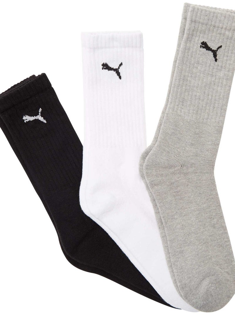 Lote de 3 pares de meias de desporto 'Puma' Branco - Kiabi