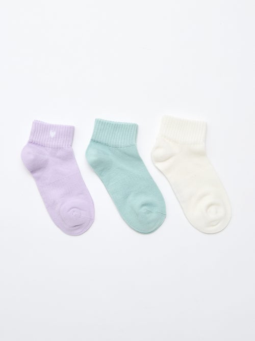 Lote de 3 pares de meias de desporto - Kiabi