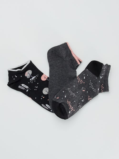 Lote de 3 pares de meias de fantasia - Kiabi