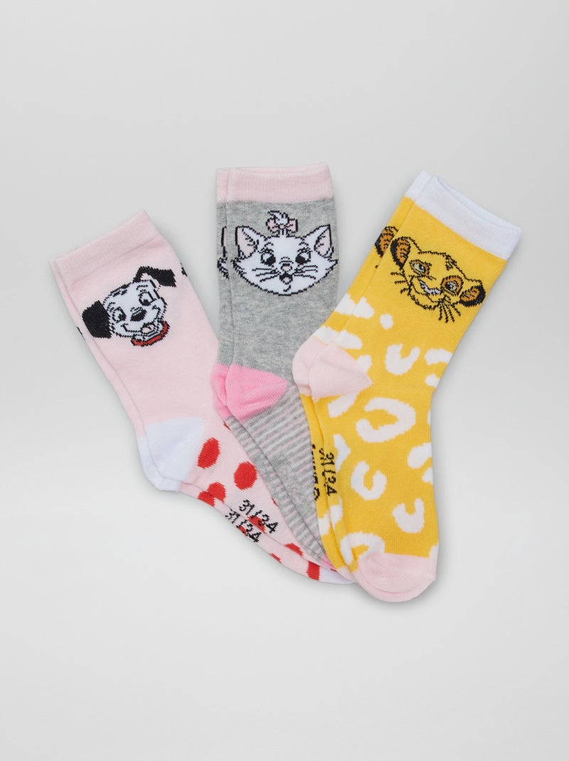 Lote de 3 pares de meias 'Disney' AMARELO - Kiabi