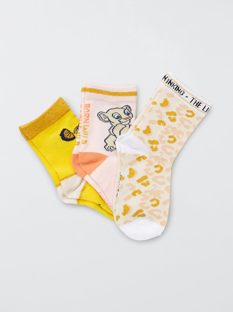 Lote de 3 pares de meias 'Disney' BEGE - Kiabi
