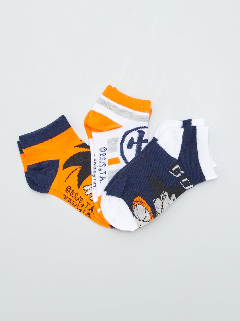 Lote de 3 pares de meias 'Dragon Ball Z' AZUL - Kiabi